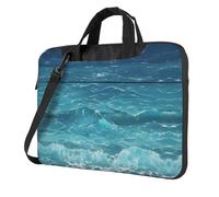 Il mare blu profondo ha stampato la valigetta a tracolla del computer portatile facile da usare quando si viaggia per affari