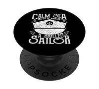 Il mare calmo non ha mai fatto un marinaio esperto navigando in barca a vela sul lago PopSockets PopGrip Adesivo