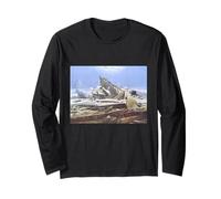 Il Mare di Ghiaccio di Caspar David Friedrich Polar Expedition Maglia a Manica