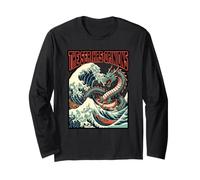 Il Mare Ha Opinioni Serpente Oceano Creatura Mostro Marine Maglia a Manica