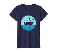Il Mare: La Mia Religione - Arte Nautica Mediterranea Barca Maglietta, Donna, Navy, XL