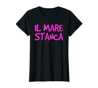 Il Mare Stanca Maglietta Scritte Divertenti Donna Maglietta