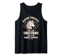 Il massaggiatore è come gli unicorni che fanno magie Canotta