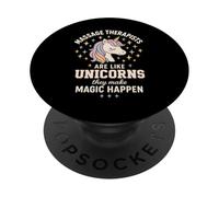 Il massaggiatore è come gli unicorni che fanno magie PopSockets PopGrip Adesivo