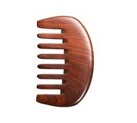 Il massaggiatore portatile for cuoio capelluto a denti larghi con pettine in legno allevia il mal di testa senza elettricità statica