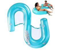 Il Materassino Gonfiabile A Due Posti Da Piscina - Amaca Galleggiante Pieghevole da Acqua,Lounge Galleggiante per Acqua | per Adulti, Amici, Famiglia e Coppie per Lago e Fiume per Abbronzatura in