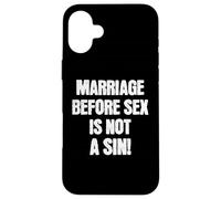 Il matrimonio prima del sesso non è un peccato Divertente cattolico Custodia per iPhone 16 Plus