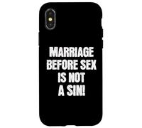 Il matrimonio prima del sesso non è un peccato Divertente cattolico Custodia per iPhone X/XS