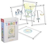 Il Mazzo Tarocchi Trasparente, Le Carte Transparenti Tarocchi Con Set Di Caselle Di Guida E Significati Delle Carte, Un Mazzo Di Tarocchi Classici Per La Fortuna Di Tarerune Per Principianti Per,1PCS