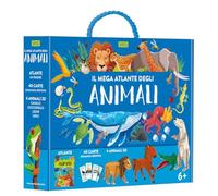 Il mega atlante degli animali. Ediz. a colori. Con puzzle. Con 40 Carte