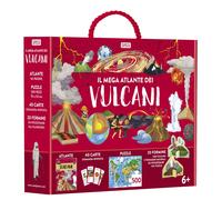 Il mega atlante dei vulcani. Ediz. a colori. Con 40 carte domanda-risposta...