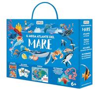 Il mega atlante del mare. Ediz. a colori. Con 40 carte. Con 20 formine. Co...