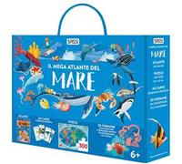 Il mega atlante del mare. Ediz. a colori. Con 40 carte. Con 20 formine. Con puzzle