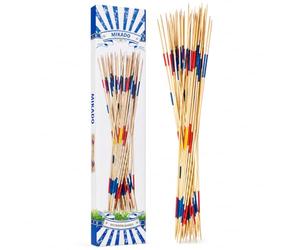 il megastore dei giocattoli e Giochiamo Mikado XXL Gigante in Bambù 31 Pezzi 90 cm - Gioco Shangai da Giardino Esterno Bambini Famiglia - Gioco Bastoncini Legno, Estivo Outdoor