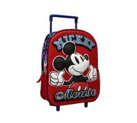 il megastore dei giocattoli e Giochiamo Zaino Trolley Asilo 3D Mickey Mouse con Ruote e Manico Estensibile - Zaino Trolley Bambini Leggero e Compatto per Scuola Materna