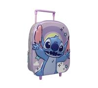 il megastore dei giocattoli e Giochiamo Zaino Trolley Asilo 3D Stitch con Ruote e Manico Estensibile - Zaino Trolley Bambini Leggero e Compatto per Scuola Materna
