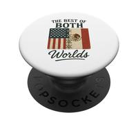 Il meglio di entrambi i mondi metà americana metà messicana USA PopSockets PopGrip Adesivo