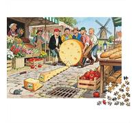 Il mercato dei contadini Cheese Wheel Chase Puzzle in Legno Impermeabile DIY Puzzles Da 1000 Pezzi Regali Per Adulti Divertenti Giochi Di Impegnativi