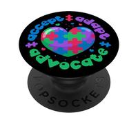 Il Mese Della Consapevolezza Dell'autismo Accetta L'avvocato PopSockets PopGrip Adesivo