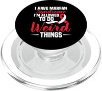 Il mese della sensibilizzazione sulla sindrome di Marfan fa la strana sindrome di Marfan PopSockets PopGrip per MagSafe
