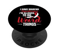 Il mese della sensibilizzazione sulla sindrome di Marfan fa la strana sindrome di Marfan PopSockets PopGrip Adesivo