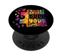 Il mese di consapevolezza di austismo non lasciare mai PopSockets PopGrip Adesivo