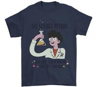 Il Metodo Scientifico Divertente Chemica Geek Uomo T-Shirt 100% Cotone