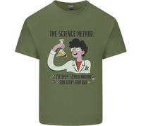 Il Metodo Scientifico Divertente Chimica Geek Uomo Cotone T-Shirt Tee Top