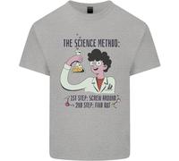 Il Metodo Scientifico Divertente Chimica Geek Uomo Cotone T-Shirt Tee Top