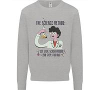Il Metodo Scientifico Divertente Felpa Per Bambini Geek Di Chimica