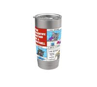 Il metodo scientifico in un nutshell Science Cat Humor Bicchiere termico in acciaio inox doppia parete
