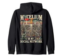Il micelio è Il Mio Fungo di foraggiamento dei Funghi sui Social Network Felpa con Cappuccio