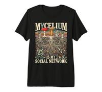 Il micelio è Il Mio Fungo di foraggiamento dei Funghi sui Social Network Maglietta Premium