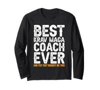 Il miglior Allenatore di Sempre e Mi ha comprato Questo - Krav Maga Coach Maglia a Manica
