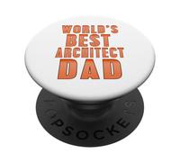 Il miglior architetto del mondo DAD Retro Architecture Design Presente PopSockets PopGrip Adesivo