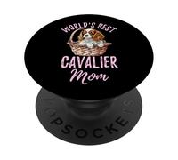Il miglior cane Cavalier Mom Cavalier King Charles Spaniel del mondo PopSockets PopGrip Adesivo