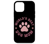 Il miglior cane del mondo Mom Paw Lovers Pink Delight Custodia per iPhone 12 mini
