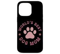 Il miglior cane del mondo Mom Paw Lovers Pink Delight Custodia per iPhone 14 Pro Max