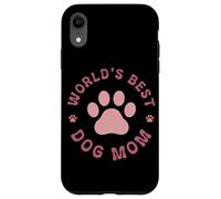 Il miglior cane del mondo Mom Paw Lovers Pink Delight Custodia per iPhone XR