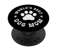 Il miglior cane del mondo Mom Paw Print Love PopSockets PopGrip Adesivo