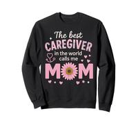 Il miglior caregiver del mondo mi chiama la festa della mamma Felpa