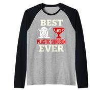Il miglior chirurgo plastico di sempre medico cosmetico medico divertente Maglia con Maniche Raglan