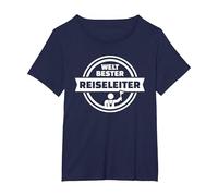 Il miglior Compagno di Viaggio Maglietta, Donna Plus-Size, Navy, 4X