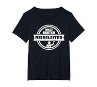 Il miglior Compagno di Viaggio Maglietta, Donna Plus-Size, Nero, 3X