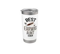 Il miglior Earwig Aunt Ever Cute Bug Lover Bicchiere termico in acciaio inox doppia parete