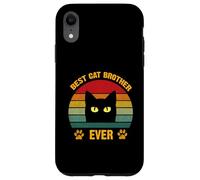 Il miglior gatto di sempre, divertente Brother Cat Lovers, stile retrò Custodia per iPhone XR