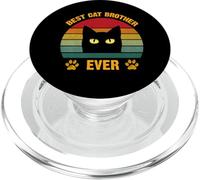 Il miglior gatto di sempre, divertente Brother Cat Lovers, stile retrò PopSockets PopGrip per MagSafe