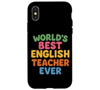 Il miglior insegnante di inglese al mondo per insegnare la Giornata mondiale degli insegnanti Custodia per iPhone X/XS