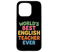 Il miglior insegnante di inglese al mondo per insegnare la Giornata mondiale degli insegnanti Custodia per iPhone 15 Pro