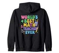 Il miglior Insegnante di Matematica al Mondo Che Abbia mai insegnato la Giornata Mondiale degli Felpa con Cappuccio